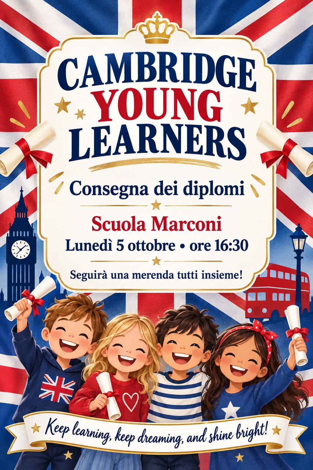 Consegna dei diplomi “Cambridge Young Learners”